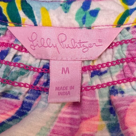 Lilly Pulitzer Essie Tank Women’s Medium Multi Print Soft Knit EUC - Picture 5 of 10